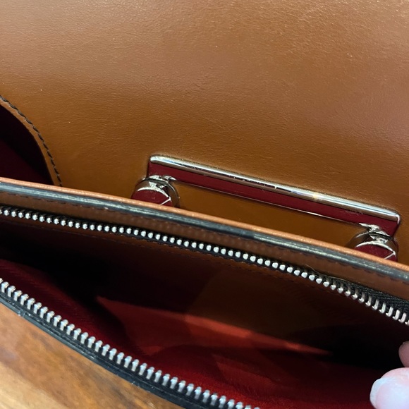 Lancel Bags Rare Lancel Clic Envelope Woodblack Leather Crossbody Bag Read Poshmark